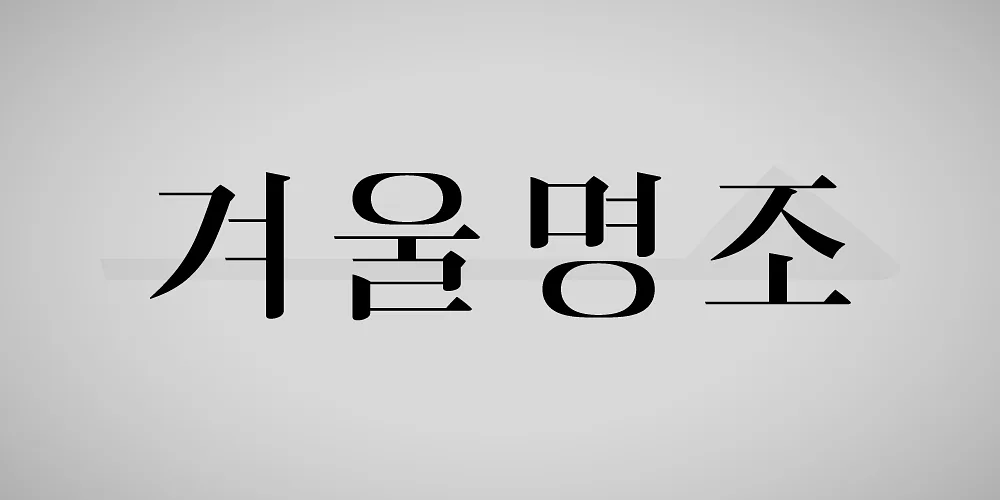 폰트 예시 이미지 1
