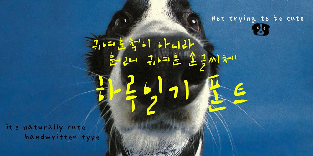 폰트 예시 이미지 1